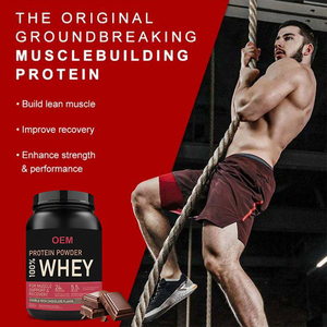 Isolat de protéines de lactosérum <span class=keywords><strong>Gold</strong></span> Standard 24g 5lb Double Rich Chocolate BCAA Certifié GMP Supplément de croissance musculaire pour adultes - Product Image 3