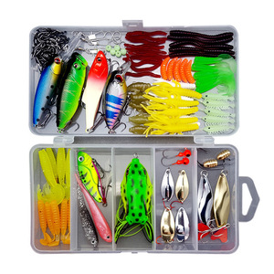 Ensemble de leurres souples artificiels <span class=keywords><strong>en</strong></span> acier inoxydable pour la pêche au crapaud et au poisson-serpent, kit complet - Product Image 5