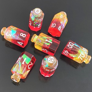 Juego de dados de botella de poción transparente de suministro de fábrica D & D COC <span class=keywords><strong>RPG</strong></span> juego de mesa de dados poliédricos con Moq bajo - Product Image 4