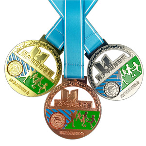 Bán Buôn Tùy Chỉnh Thiết Kế Riêng Của Bạn Kim Loại Giải Thưởng Marathon Chạy Sport Ribbon Huy Chương - Product Image 6