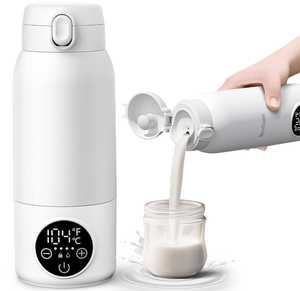Hervidor Eléctrico de Acero Inoxidable Recargable con Bluetooth y Aislamiento Térmico, Pantalla Digital de Temperatura de 100°C, <span class=keywords><strong>Taza</strong></span> Portátil para Exteriores - Product Image 1