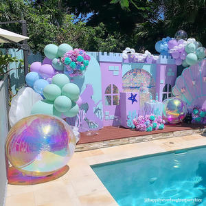 Lớn Cầu Vồng Màu Gương Bóng Tổ Chức Sự Kiện Đảng Phông nền Trang Trí Nội Thất Bóng Bóng Sáng Bóng Treo Khổng Lồ Lớn Bóng <span class=keywords><strong>Inflatable</strong></span> Bóng Gương - Product Image 5