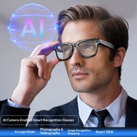 Nouvelles lunettes intelligentes pour usage extérieur, commande tactile, verres photochromiques monochromes, traduction, minutes de réunion, IA, questions et réponses, appels, lecture de musique