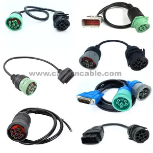 J1939 Cable Assembly J1939 9 Pin Deutsch To Obd2 Cable J1939 To Obd Cable