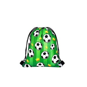 Sacs promotionnels personnalisés en polyester avec cordon <span class=keywords><strong>de</strong></span> serrage pour événements <span class=keywords><strong>de</strong></span> football, sacs blancs à cordon pour la Coupe du Monde 2026, accessoires pour supporters - Product Image 1