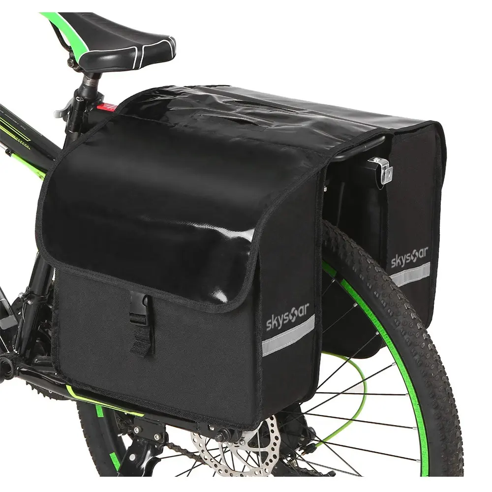 공장 용접 방수 저장 야외 사이클링 타고 PVC 자전거 뒷좌석 안장 팩 카고 자전거 Panniers 가방