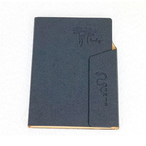 A5 PU Notebook Hardcover Magnetic Buckle Three-fold Luxury Business Diary Gift <b>Box</b> Enterprise Customized LOGO Business Gifts - Product Image 5