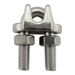 Zware Kwaliteit 304/316 Roestvrij Staal 2Mm Tot 16Mm Jis Type Draadkabel Clip Klemmen Voor Tuigage Lift Staven