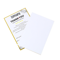 Servizio di Stampa Digitale Personalizzata per Biglietti di Ringraziamento, Volantini su Carta Patinata e Carta Artistica, Design Personalizzato a Colori, Logo, Immagine, Goffratura
