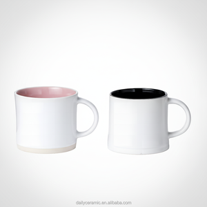 <span class=keywords><strong>Taza</strong></span> <span class=keywords><strong>de</strong></span> Café <span class=keywords><strong>de</strong></span> Cerámica <span class=keywords><strong>Blanca</strong></span> Personalizada <span class=keywords><strong>de</strong></span> 12 oz <span class=keywords><strong>con</strong></span> <span class=keywords><strong>Interior</strong></span> Rosa y Negro, <span class=keywords><strong>Taza</strong></span> <span class=keywords><strong>de</strong></span> Té <span class=keywords><strong>de</strong></span> Gres para Regalos Empresariales - Product Image 1