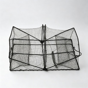 Nassa Pieghevole per Gamberi, Granchi e Pesci, Gabbia a Rete per la Cattura di Piccoli Pesci da Esca, Anguille, Granchi e Aragoste - Product Image 1