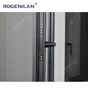 Fenêtre Battante en Aluminium Noir ROZENILAN AS2047, <span class=keywords><strong>Double</strong></span> <span class=keywords><strong>Vitrage</strong></span>, Verre Trempé, pour Maisons - Product Image 4