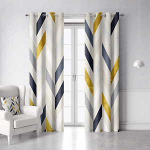 Stile nordico giallo stampato tenda oscurante semplice <span class=keywords><strong>soggiorno</strong></span> camera da letto <span class=keywords><strong>tende</strong></span> finestra per Hotel & ospedale di alta qualità - Product Image 3