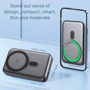พาวเวอร์แบงค์ขนาด10000mAh ไร้สายระบบแม่เหล็ก15W 5000mAh แบบพกพาได้ PD22.5W ชาร์จเร็วธนาคารพลังงานขนาดเล็ก - Product Image 4