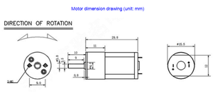 محرك تروس تيار مستمر صغير 16A-030، متوفر مباشرة من المصنع، قابل للتخصيص، محرك تخفيض صغير للأقفال الذكية والروبوتات - Product Image 2