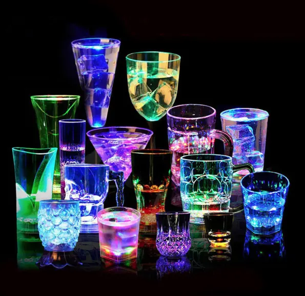 Vaso de cóctel led luminoso, para bar, juego de rol, regalo, venta al por mayor