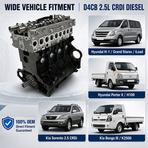 Nieuwe Motor Euro 4 Hyundai H1 D4CB Motor 2.5 CRDi Diesel Lange Blok Assemblage B2B Groothandel voor Kia Sorento Vervangende Onderdelen - Product Image 3