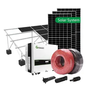 10kw Kits Complete 3phase 10 Kw 10kva 12kw On Off Grid Hybrid Solar System With Wifi Monitor System