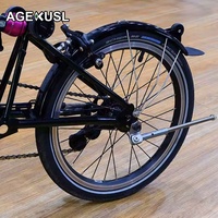 Béquille de vélo AGEKUSL pour vélo pliant Brompton Aline Cline Pline Tline 16'' en titane