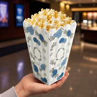 Gobelet en papier à bords festonnés imprimé sur mesure pour frites, pop-corn et poulet frit – Support alimentaire jetable