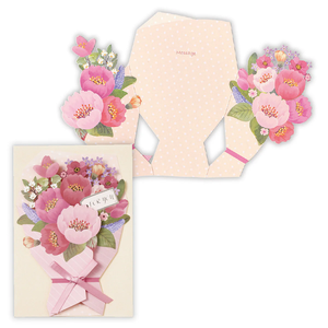 การ์ดขอบคุณที่มีดีไซน์ดอกไม้หรูหรา3D ป๊อปอัพรวมถึงซองเปล่าด้านในผลิตในประเทศญี่ปุ่นสำหรับธุรกิจขนาดเล็ก - Product Image 6