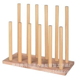 Wooden <b>Shoe</b> Rack Rain Boot Drainer Upside Down Drying <b>Storage</b> <b>Space</b> <b>Saving</b> Multi Purpose Entryway Organizer - Product Image 2