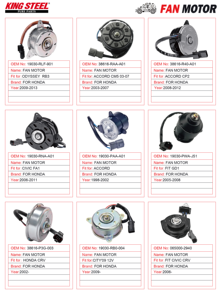 KINGSTEEL 16363-0T100 16363-0T030 168000-8450 168000-1070 Moteur à courant alternatif Moteur de ventilateur de radiateur de voiture de refroidissement électrique pour COROLLA ZRE142 - Product Image 3