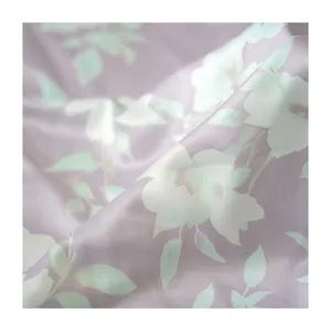 Custom Digital Printing Fabrics Women Silk Satin 100% Polyester Fabric satin floral fabric For Clothes