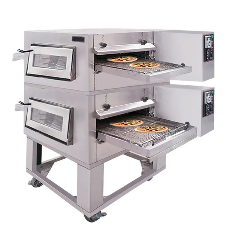 Prezzo a buon mercato nastro trasportatore Pizza forno a Gas/aria calda convezione elettrico convezione forno per Pizza