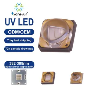 سيول Viosys UV LED PCB التعرض حبر الآلة علاج الأشعة فوق البنفسجية الطباعة رذاذ علاج SVC SMD 3535 385nm UVA LED
