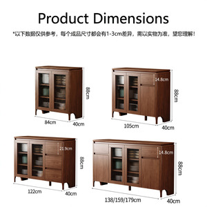 Meuble <span class=keywords><strong>de</strong></span> rangement <span class=keywords><strong>de</strong></span> style ferme moderne à prix d'usine, étagères réglables en hauteur, grande capacité pour salon - Product Image 6