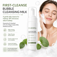 Lait Nettoyant Moussant Visage Anti-Imperfections et Pores au PDRN Cica et Heartleaf Naturel, avec SPF, Marque Blanche