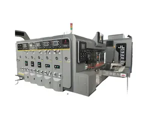 Máquina automática de corte e vinco para impressão flexográfica de papelão ondulado multicolorido