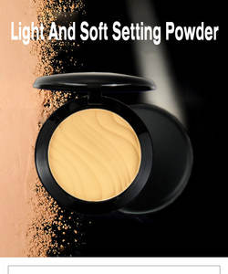 Controle de óleo Maquiagem Rosto Banana Hd Configuração Pó Impermeável Cobertura Completa Fundação Matte Pressionado Pó Com Espelho e Puff - Product Image 5