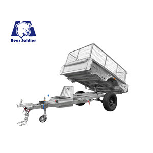 Remorque basculante hydraulique à essieu simple, à chargement rapide, conception multifonctionnelle pour une super adaptabilité - Product Image 1