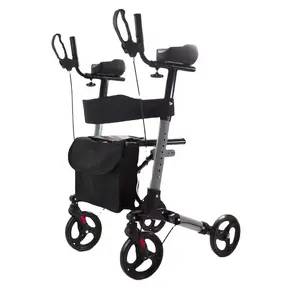 Leichter aufrecht stehender Walker für das Gesundheits wesen Tragbarer Mobilität rolla tor für ältere Menschen mit Sitz Stehende Unterstützung Aufrechte Rolla tor läufer