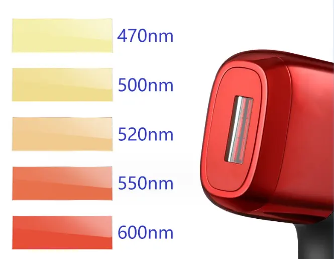 Fabriek Oem Optische 470nm 490nm 500nm 510nm 520nm Longpass Geel Filter Glas Jb490 Jb510 Voor Ipl