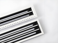 Couvercle décoratif en aluminium Diffuseur d'air Sortie fendue Grille de ventilation HVAC Élégant et économe en énergie.