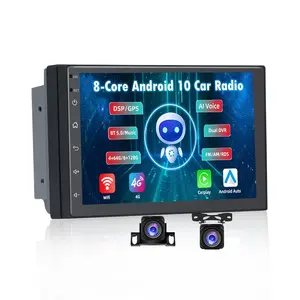 Jmance Universal 7 Inch Touch Screen Car Stereos Navigation Radio 2 Din Android Auto Carplay 4G Ram 6GB Rom 128GB Car Radio