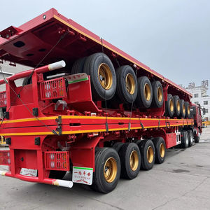 Semirremolque de Plataforma Plana de 20/40 Pies para Contenedores, para el Mercado del Sudeste Asiático, Material de Acero Duradero - Product Image 1