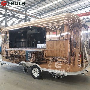 Truth Rose Golden Mobile Kitchen <span class=keywords><strong>Hot</strong></span> Dog Food Trailers Entièrement équipé Mobile Pizza Food Trucks Remorque avec cuisine complète - Product Image 4