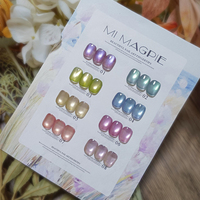 AILANUO – Nouvelle Collection de Gels Ongles Effet Œil de Chat Multicolores 8 Couleurs, Tendance et Très Demandée, Sans HEMA, Sans TPO, Non Toxique, Gel UV en Gros