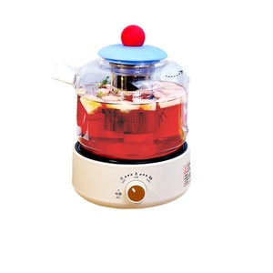 High-Capacity High-Temperature Resistant Glass Teapot Modern Simple Design Brewing Fruit <strong>Tea</strong> <strong>Party</strong> <strong>Set</strong> Made of High Borosilicate - Product Image 5