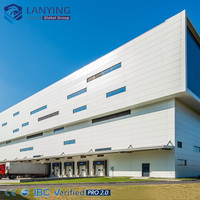 Edificio de Estructura de Acero de Gran Resistencia con Certificación CE, Almacén Industrial, Fábrica, Taller, Grado 9 Sísmico