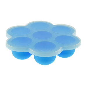 Moule à nourriture pour bébé en silicone à 7 trous, en forme de pomme, pour la cuisson à la vapeur, bac à glaçons pour nourrissons de 0 à 12 mois - Product Image 2