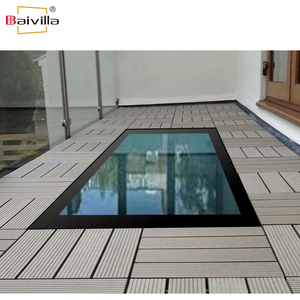 Nhiệm vụ nặng nề chống trượt kết thúc nhôm ba Tempered Glass Walkable mái bằng phẳng Windows rooflight hệ thống đi bộ trên kính <span class=keywords><strong>Skylight</strong></span> - Product Image 6