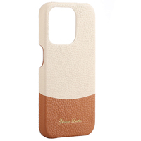 Étui de téléphone en cuir véritable de luxe antichoc avec logo personnalisé et support magnétique pour 14 Pro Max