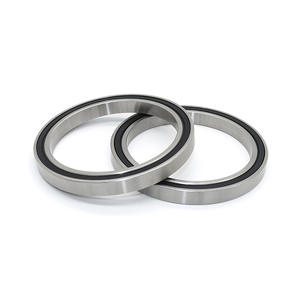 Roulements à billes à gorge profonde en acier inoxydable de grande taille S61819RS S61822RS S61824RS, capuchons en caoutchouc, acier chromé GCR15, cage en nylon C3 2RS ZZ - Product Image 5