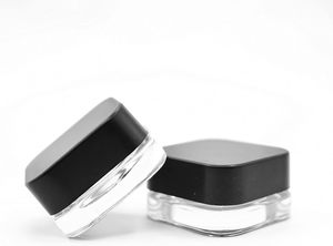VANTUR Envase de Vidrio Cuadrado Negro y Blanco de 9 ml, Contenedores para Concentrados, Divisores, Envase de Dos Compartimentos, Frasco para Aceite, Envase Cosmético - Product Image 2