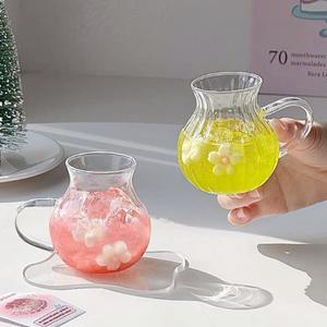 Gobelet en <span class=keywords><strong>verre</strong></span> isolé transparent créatif Lelyi, minimaliste, petit, résistant aux températures tropicales, pour café, lait, fruits, <span class=keywords><strong>verre</strong></span> - Product Image 1